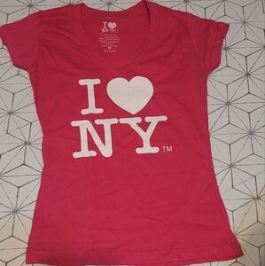 I love NY pink tshirt kid medium